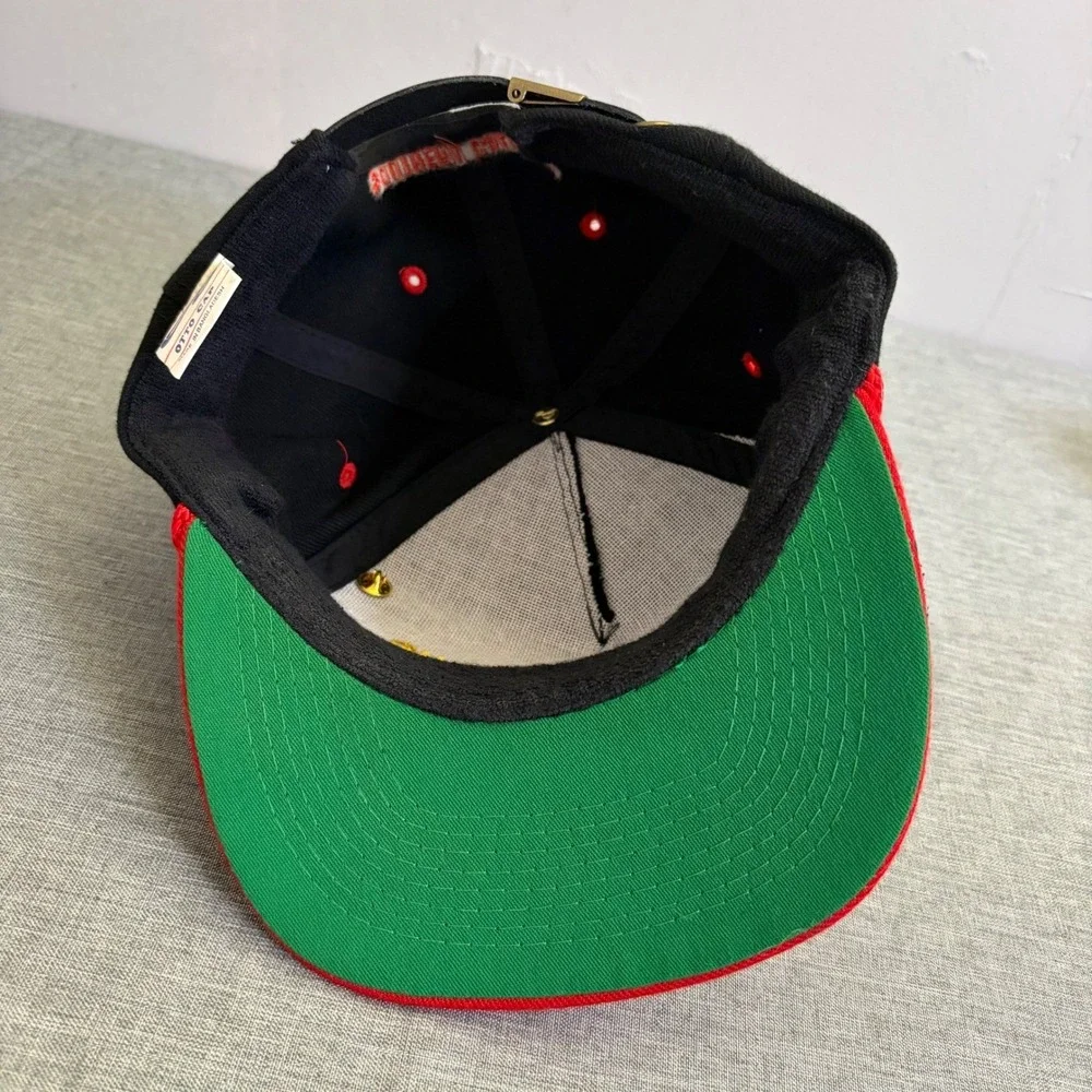 Otto Cap Hat Mens OSFA Black Red Dodge Viper 11 Sec Club Vintage 90s Snapback